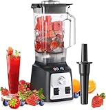 Enfmay Standmixer, 2000W Mixer Hochleistungsmixer, Stufenlose Geschwindigkeitsregulierung, 2L Smoothie Maker mit Pulse Funktion, Selbstreinigend, Blender Mixer mit für Obst/Smoothie/Shakes