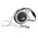 flexi® Comfort L Gurt 8 m schwarz, Roll-Leine für Hunde bis 50 kg