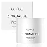 Zinksalbe Gegen Pickel,Pickel Creme,Zinksalbe Gesicht,Zugsalbe Pickel,mit Teebaumöl & Salicylsäure,Sanft Und Nicht Reizend,für Alle Hauttypen,auch für Pickel am Po und Rücken