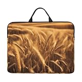 Laptophülle mit Weizenfelddruck für 35,6 cm (14 Zoll), für die tägliche Arbeit, Geschäftsreisen, Tasche