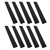 NOLITOY 10 Stück Teiliges Rutschfeste Treppenstufen aus Schwarzem PVC Wetterfeste Outdoor-antirutschstreifen für Holz- Fliesen Betonstufen Selbstklebend Einsetzbar