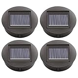 ULEMONDEE Solarleuchten Ersatz 7cm/8cm,solar Einmachglas Led Einsatz,ersatz Solarmodul Für Gartenleuchten (8cm 4 Stk)