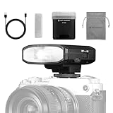 K&F CONCEPT GN12 Mini Flash Speedlite Kamera Blitz, 2000mAh Starke Akkulaufzeit Taschenblitz mit 8 Leistungsstufen，Kamera Blitzgerät S1/S2 Blitzschuhflash Kompatibel mit Nikon,Canon, Fuji, Panasonic