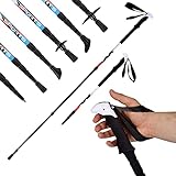 Nordic Walking - Trekking Premium Carbon Stöcke - aus hochwertigem Carbon - Superleicht - auswählbar mit Tragetasche - Nordic Walking - Wanderstöcke (Trekking Stöcke)