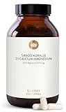SUNDAY NATURAL® Sango Meereskoralle Kapseln - 240 Kapseln - 660mg Calcium hochdosiert & 330mg Magnesium im 2:1 Verhältnis - Premium Sango Koralle aus Japan - Laborgeprüft, ohne unnötige Zusätze