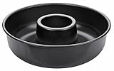 Zenker Kranzform ø 28 cm PURE, runde Backform für leckere Kuchen, Frankfurter Kranz (Farbe: schwarz), Menge: 1 Stück
