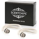 Scentchips® Ersatzdochte für Öllampen – 2er-Pack Universal Docht für Duftlampen & Aromabrenner – Lange Brenndauer, Saubere Verdampfung, Kein Duftmix – Für Katalytische Öllampen