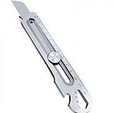 Profi Cuttermesser Mehrzweck Universalcutter, EUBSWA Edelstahl Multifunktionale Teppichmesser Druckguss Cutter Messer für DIY Heimwerker