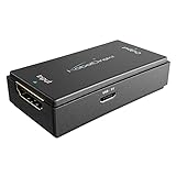 KabelDirekt – HDMI 2.0 aktiver Repeater (Signal-Verstärker, UHD 4K/60Hz, HDR, YUV 4:4:4, max. 50m Reichweite, HDCP 2.2, Buchse-Buchse)