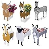 Tierische Sukkulenten-Pflanztöpfe, Niedlicher DIY-Blumentopf, Sukkulenten-Topf, Tierförmiger Pflanzenbehälter-Halter, Sukkulenten-Pflanzgefäße für die Gartendekoration(#2)