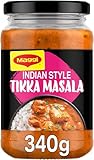 MAGGI Magic Asia Indian Style Tikka Masala 10 Min Sauce, fertige Curry Sauce mit natürlichen Zutaten, 1er Pack (1 x 340g)