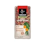 GALLO Multi-Gemüse-Penne-Nudeln (Grünkohl, Spirulina und Karotte), GALLO NATURE, 400 g, 2er-Pack.
