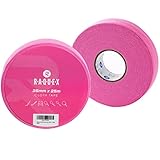 Raquex Sport Tuchband 25 Meter lang - rutschfestes selbstklebendes Klebeband - Feld- & Eishockeyschläger Tennis, Badminton, Squashschläger Griffband, Springseile - Schutztuchband für Sport