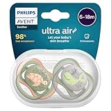 Ultra Air Schnuller 6/18 Monate, verschiedene Farben, 2 Stück Philips Avent