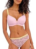 Freya Damen Offbeat Underwire Demi Molded Plunge Bra T-Shirt-BH, Undurchsichtige, Macaroon, 80E