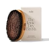 ruhi® Klosterbürste/Ionic Body Dry Brush/Energiebürste/Kupferbürste/Ionenbürste zur Trockenbürsten Massage 100% Naturborsten/gefertigt in Deutschland/regionales Buchenholz/gegen Cellulite