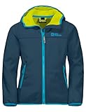 Jack Wolfskin FOURWINDS Jacket Kids Softshelljacke, Dark sea, 140