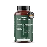 Nullure Natural Testosteron | Unabhängig getestet | Maca + Tribulus Terrestris + Bockshornklee +Ashwagandha + Ginseng + Zink | Vegan & Ohne Zusätze | 120 Stück 2 Monate | Hergestellt in Barcelona