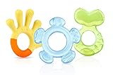 Nuby - 3-stufige Beißringe - 3 Beißringe zur Stimulation des Zahnfleisches und zur Linderung von Zahnungsschmerzen - Beißspielzeug für Babys - BPA-frei - 3+ Monate
