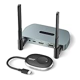 Lemorele Wireless HDMI Transmitter and Receiver,5G HDMI VGA Funkübertragung Unterstützt 8 TXs zu 1RX,164FT/50M 1080P HDMI Kabellos Übertragen for Streaming Audio Video from PC,Laptop to HDTV,Projector