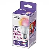 WiZ E27 LED Lampe Tunable White & Color, 60W, dimmbar, 16 Mio. Farben, smarte Steuerung per App/Stimme über WLAN