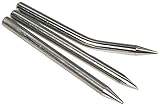 MC POWER Lötspitzen-Set | 3-teilig | Winkelspitze, Spitzlötspitze, Flachlötspitze | Ersatzspitzen für Lötkolben, ideal für Elektronik, Modellbau