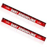 2 Stück Abwurflinie Dart 56 * 5cm Aufkleber Dart Dart Umrandung Dart Matte Boden Oche Line Dart Dartteppich Abwurflinie Selbstklebend Dart Zubehör für Steeldarts und Softdarts