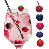 Winkee - Wild Berry Glasmarker 6er Set I Lustige Beeren Glasmarkierer für Trinkgläser I Party Weinglas Marker