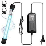 WIYETY Aquarium UV Sterilisator Lichtwith Timer, 13w Home UV Light Disinfectant, UV Sterilisationslampe, UV Licht Wasserklärer, Bakterien Tötung Lampe für Wasser Aquarien, Gartenteich, Fishbowl