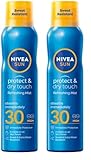 Nivea Sun Protect & Refresh kuhlender, unsichtbarer Spray SPF 30 - wasserfest 200ml, Verpackung kann abweichen (Packung mit 2)
