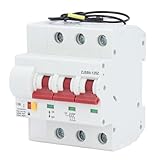 3P 100A Smart Circuit Breaker Überlastschutz WiFi APP Remote Control Circuit Breaker Switch PA66 Flammhemmend für Private, Gewerbliche und Industrielle Umgebungen (220V)