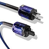 Tertullus HiFi Audiophile Netzkabel HiFi Audio AC Netzkabel Netzkabel US-Stecker (Abbildung 8 Buchse, 1 m)