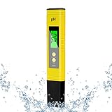 Flintronic PH-Messgerät, PH-Tester, PH-Wasserqualitätstester, Wasserqualitätsmessgerät, LCD-Display mit Hintergrundbeleuchtung, 0-14 pH-Messbereich-±0,1, für Spa, Schwimmbad