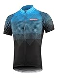 BERGRISAR Radtrikot Herren Kurzarm Rennrad Fahrrad Trikots, 8006blau, Groß