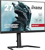 iiyama G-Master Red Eagle GB2770QSU-B6 68,6cm 27' Fast-IPS LED Gaming Monitor WQHD HDMI DP USB3.2 0,2ms 180Hz Adaptive Sync Höhenverstellung Pivot schwarz