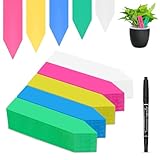 Pflanzenschilder, 500 Stk Stecketiketten, Pflanzenschilder zum Beschriften, Wetterfest Gartenetiketten, Pflanzen Beschriftung + Pen, Garten Pflanze Etiketten zur Kennzeichnung des Keimlingswachstums