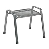 greemotion 416323 Stapelhocker Toulouse eisengrau, Gartenhocker einsetzbar im Innen- und Außenbereich, vielseitig kombinierbar, hochwertige Kunststoffummantelung, wind- und wasserfest