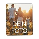 Bedrucktes Mauspad mit Foto, (5 Größen), Mousepad selbst gestalten, Mousepad für Büro Gaming, rutschfeste Gummi-Unterseite, Geschenkidee Männer, Frauen, Freunde, Gamer, Büro,22 x 18cm（7 x 8.6 in）