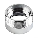 Metall-Adapter mit Innengewinde für wassersparende Küchenarmaturen, Luftsprudler Anschluss, kompatibel mit 16 mm-22 mm Wasserhähnen, Silber (20 mm - 22 mm)
