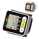 HIULLEN Blutdruckmessgerät Handgelenk, Blutdruckmessgerät Oberarm mit LCD Anzeige, Blutdruckmessgeräte Blood Pressure Monitor, Verstellbare Manschette, Positionierungssensor für Genaue Messung