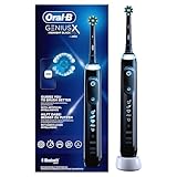 Oral-B Genius X Elektrische Zahnbürste/Electric Toothbrush mit künstlicher Intelligenz & Putztechnikerkennung, visuelle Andruckkontrolle, 6 Putzmodi inkl. Sensitiv, Timer, schwarz