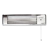 HAYDENT - Quarz-Heizstrahler zur Wand - 2 Leistungen 400 W / 800 W, Auswahl der Leistung durch Griff, sofortige Wärmeabgabe,