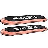 SALEX Flache magnetische Handyhalterung für Auto, Armaturenbrett, LKW, universal, zum Aufkleben auf iPad, Wandmagnet, für Tablets, Smartphones, Roségold, 2 Stück