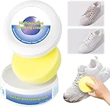 2025 Neue multifunktionale weiße Schuhreinigungscreme, multifunktionale Reinigungscreme ohne Wasserwäsche, Sportschuhreiniger weiß, Allzweck-Dekontamination und Aufhellung, geeignet für Sportschuhe