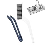 Fensterrillen-Reinigungsbürste | Tragbares kleines Reinigungswerkzeug für Schlitz | Türfensterschienen-Reinigungswerkzeuge, Duschreinigungsbürste für Pools, Decks, Balkone, Lager