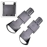 URPIZY Rowing Machine Foot Pedals, Magnetoresistiv, Wind- und f¨¹r Wasserbremse, 30 x 10 cm, Schwarz, Ersatzteil f¨¹r Heimtrainer, f¨¹r Indoor-Ruderger?Ten