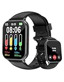 Cloudpoem Smartwatch,1.85 Zoll HD-Touch Screen Fitnessuhr mit Telefonfunktion,SpO2-Überwachung Pulsuhr Schlafmonitor Schrittzähler Uhr 100+ Trainingsmodi Sportuhr für Damen Herren Android iOS Handy