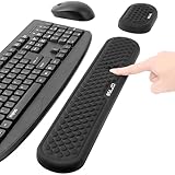 ELZO Handgelenkauflage für Tastatur und Maus, Ergonomisches Wrist Rest Memory Foam Handgelenkstützen Set, für Büro, Computer, Laptop, rutschfeste und Anti-Sehnenscheidenprobleme, komfortables Tippen