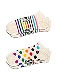 Happy Socks 2 PACK LOW SOCKS SNEAKER SOCKEN (POOO972, DE/NL/SE/PL, Numerisch, 36, 40, Regular, Regular)