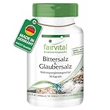 Fairvital | Bittersalz & Glaubersalz - 90 Kapseln - Magnesiumsulfat (Epsom Salt) & Natriumsulfat - VEGAN